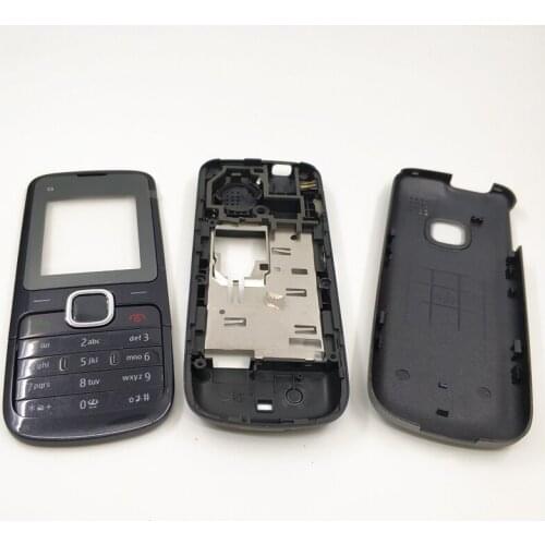 New Full Housing Case Cover For Nokia C1-01 Battery Cover Housing Case With English Keyboard