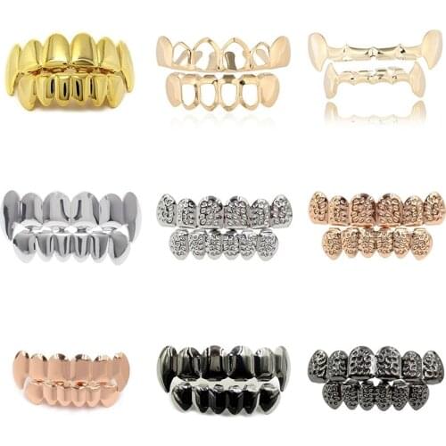 Unisex Braces Teeth Cover Teeth Decor For Hip Hop Men Grills Gold Teeth Punk Single Tooth Caps Hip Hop Rock Cosplay Jewelry