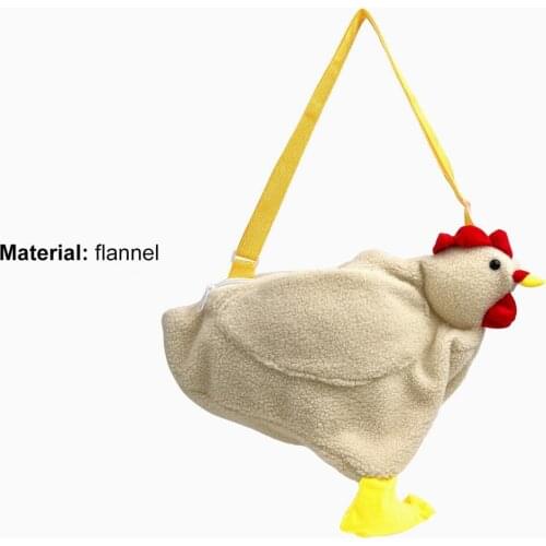 2021 Shoulder Bag Cock Shape Adjustable Shoulder Strap Women Plush Wear-resistant All Match Crossbody Bag for Party Dropshipping