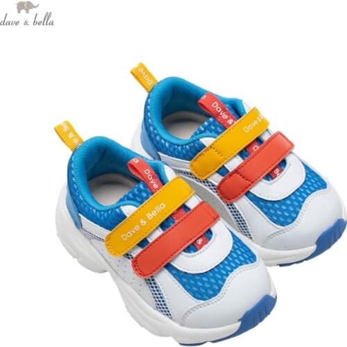 DBY17977 Dave Bella autumn baby unisex fashion patchwork shoes new born boys girls casual shoes