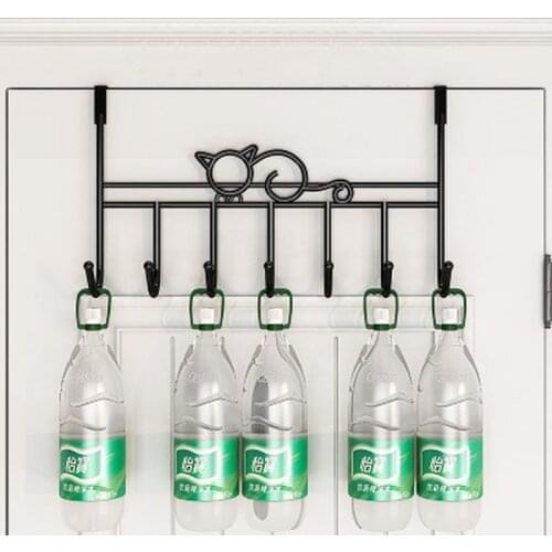 High quality over the door hook Bathroom Hanger Coat Clothes Hat Bag Towel hanger Hanging Rack for Home Kitchen Storage