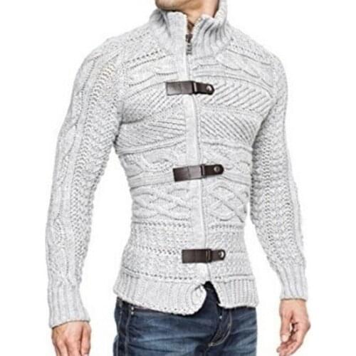 Knitted Winter Cardigan Sweater Men Spring Long Sleeve Mens Sweaters Coat Outerwear Sweater Mens Clothing Man Sweaters 2020 B366