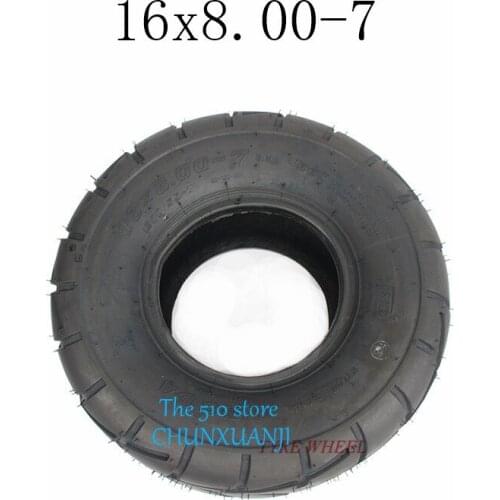 High quality16x8.00-7 ATV Tire fit ATV 50CC,90CC,70CC,110CC,125CC OUTER TUBELESS TIRE