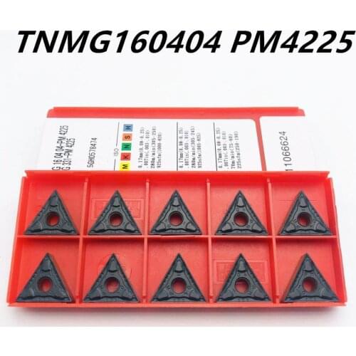 High-quality turning tool TNMG160404 PM4225 hard alloy universal turning blade TNMG 160404 machine tool accessories lathe tool