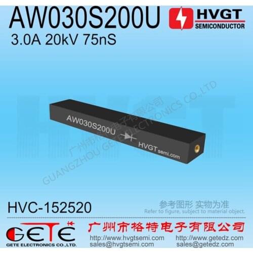 HVGT,High Voltage Diode AW030S200U, Silicon Rectifier Assembly 3A 20kV 75ns, Replace 2CLG20kV/2A, Fast Recovery, High Frequency