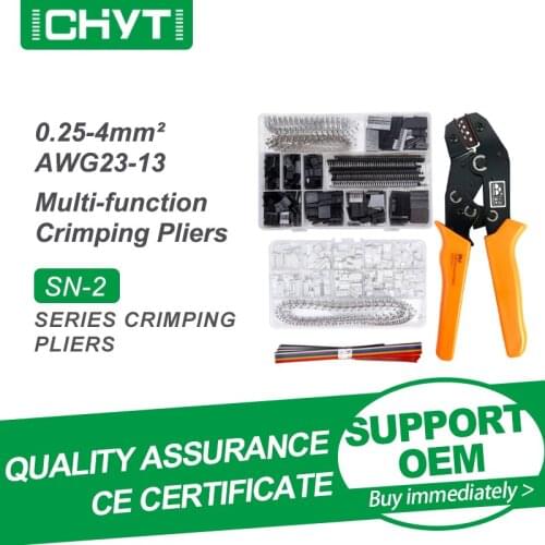 XH2.54mm Dupont Wire Small Terminal SM Plug Spring Clamp Crimping Pliers For JST ZH1.5 2.0PH 2.5XH EH SM Servo Connectors