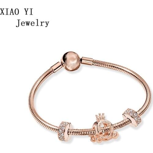 XIAOYI jewelry 100% s925 11 charm magic fairy tale ZT0446 bracelet simple bracelet female gift beautiful gentle