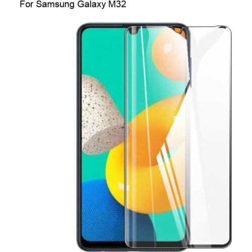 2PCS For Samsung Galaxy M32 Glass Tempered Full Cover Tempered Glass Film Screen Protector Film For Galaxy M 32 Protection