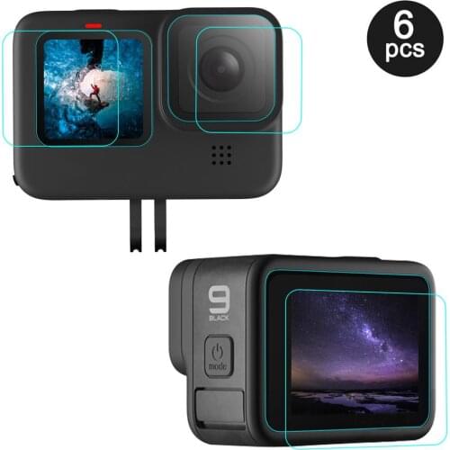 Tempered Glass Screen Protector For GoPro 9 Tempered Glass Ultra-thin Lens Protective Film For Go Pro 9 Camera Accessories