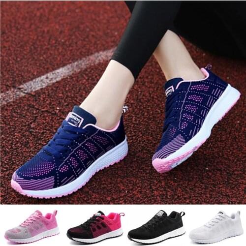 Plus Size Summer Breathable Woman Shoes Running Shoes Men Sneakers Womens Sports Ladies Sport Shoes Women Blue Jogging GMB-0537