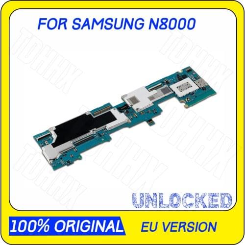 100% Original Motherboard Unlocked For Samsung Galaxy Note 10.1 N8000 3G&WIFI Mainboard Android OS 16GB Logic Board With Chips
