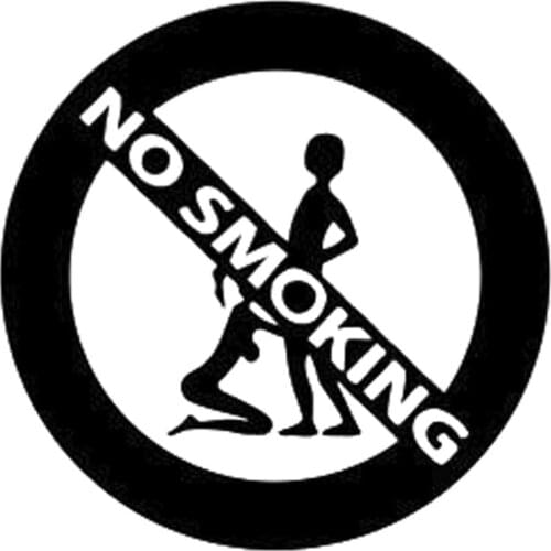 13.5cm*13.5cm Girl And Boy No Smoking Fashion Car-Styling Stickers Decals Black/Silver N1562