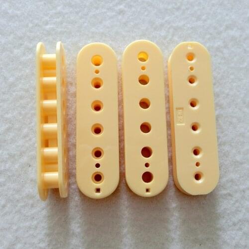 4pcs/Pack ABS material humbucker guitar pickup bobbin in Ivory color 50mm+52mm pickup parts guitarra