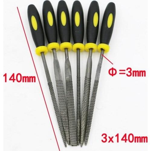 6-Piece Assorted Wood Red Rasp File Hard Rasp/Wood Carving/Fine Tooth Mini Wool File Woodworking File Flat File