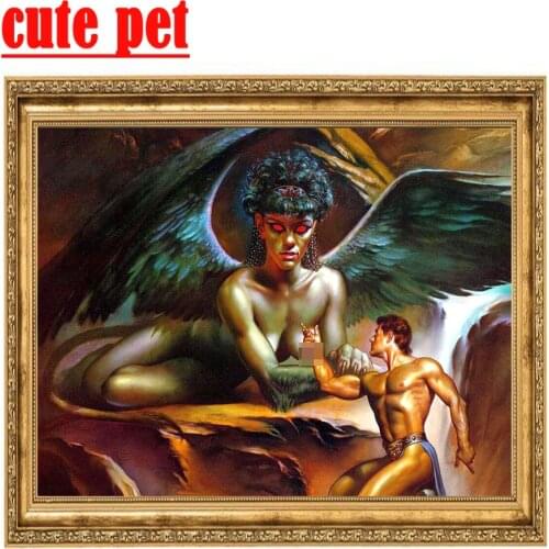 Diy Diamond Painting 5d Art puzzle Cross Stitch European style woman man Diamond Painting Kit diamonds paintings for home decor