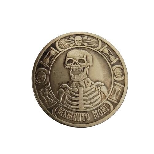 American Hobo Morgan Dollar Skeleton Zombie Skull Silver Plated Copy Coin