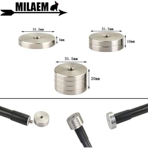 1pc Archery Balance Bar Counterweight Stabilizer 1/4 Screw Thread Balance Rod Shock Absorber Spare Weight Shooting Accessories