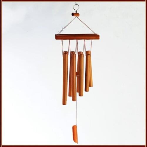 Bamboo craft wind chime Bamboo Wind Chimes Big Bell Tube Wind Chime Home Decor
