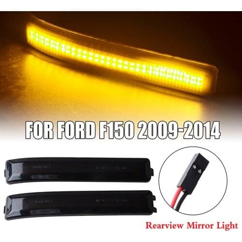 Side Mirror Dynamic Turn Signal Blinker Indicator Light Flowing Lamp Fit for Ford F150 F-150 2009-2014 SVT Raptor 2010-2014