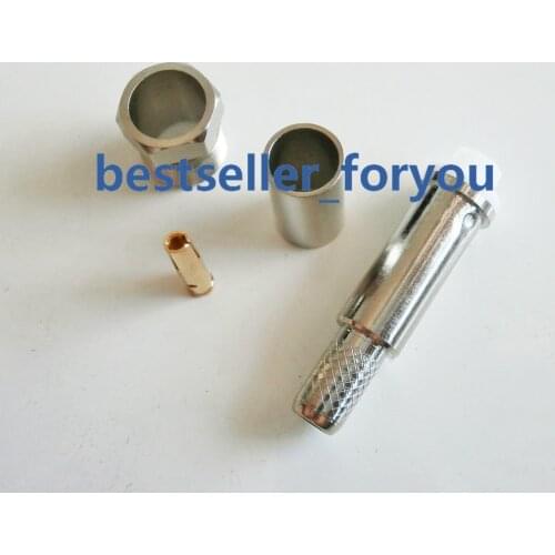 FME female plug RF Coax Connector Crimp RG58,RG142,RG400,LMR195 Cable Straight Nickelplated NEW