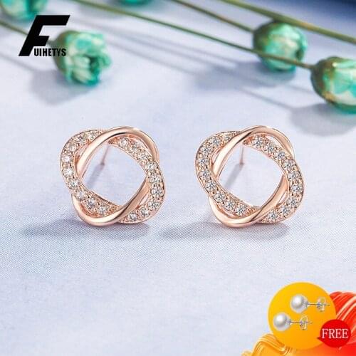 FUIHETYS Women's Gold Earrings