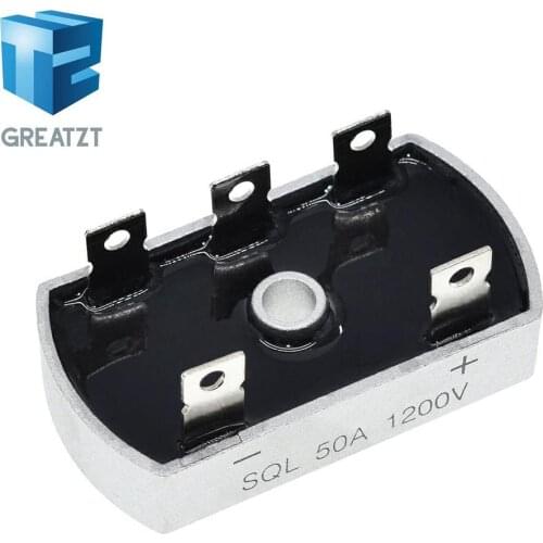 GREATZT 50A 1200V Aluminum Metal Case 3 Phase Diode Bridge Rectifier 50Amp SQL50A Module