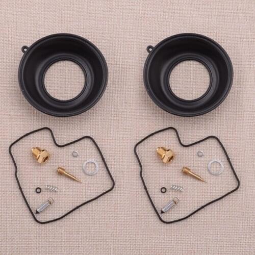 2Sets Carburetor Repair Plunger Diaphragm Kit Rebuild Set Fit For Honda VT1100C Shadow Spirit 1997-2000 2001 2002 2003 2004 2005