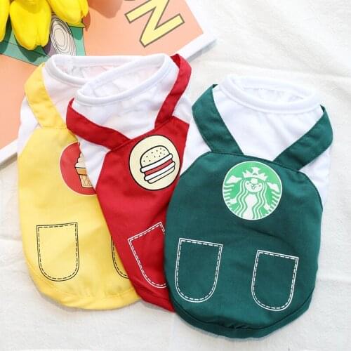 Summer Dog Clothes Cute Print Cute Cat Puppy Dog Vest Chihuahua Poodle Bichon Pomeranian Schnauzer Yorkshire Teddy Pet Clothing