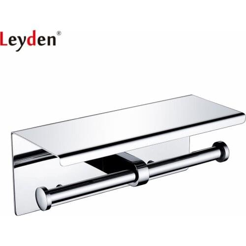 Leyden Toilet Paper Holder New Arrival Chrome Stainless Steel Tissue Holder For Bathroom Accessories Toilet Paper Holder
