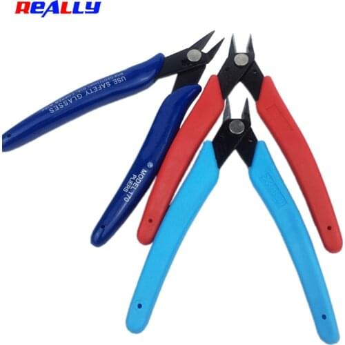 Micro Wire Cutter Small Side Cutting Clippers with Internal Spring Flush Cutters for Electronics Heating Wire Model Sprue