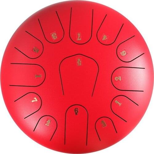 Tongue Drum 6 Inch 5 Tone Steel Tongue Drum Handheld Tank Drum Ethereal Hand Pan Drum Musical Percussion Instruments