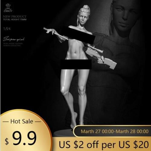 75mm Resin model kits figure beauty colorless and self-assembled TD-2797