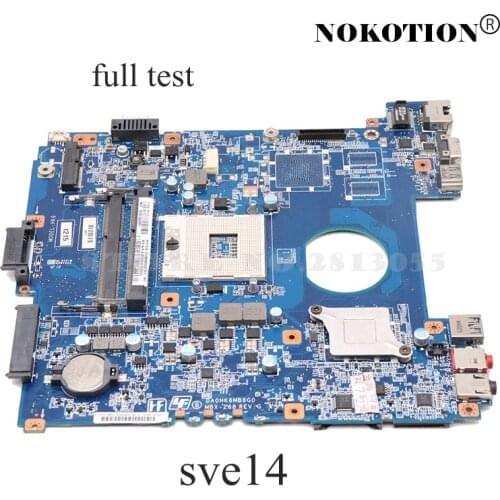 NOKOTION A1893195A DA0HK6MB6G0 MBX-268 for SONY SVE141D11L Laptop Motherboard Mainboard s989 HM76 DDR3 GMA HD