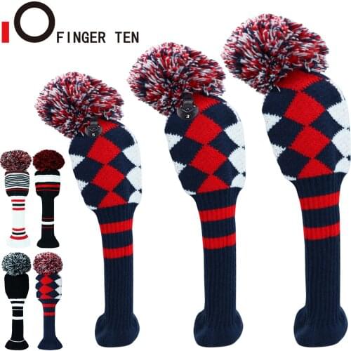 New Pom Design Golf Club Covers Headcovers Set #1 #3 #5 for Driver Fairway Hybrid Putter Headcover 1 3 4 5 7 X Drop Shipping