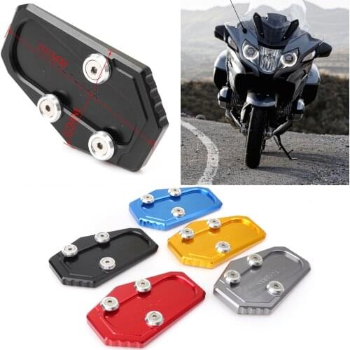 Motorcycle Kickstand Foot Side Stand Extension Pad Support Plate For BMW R1200RT 2014 2015 2016 2017 2018 Aluminum