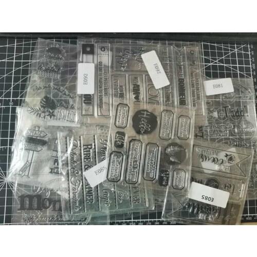 Lucky Bag Blind box French language Transparent Clear Silicone Stamp DIY Diary Scrapbooking Card Christmas Random