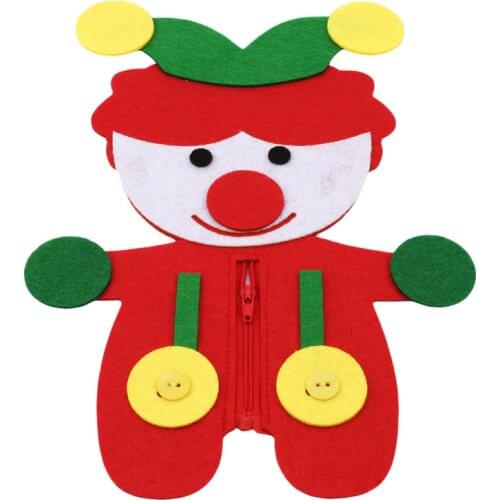 Hand Zipper Button Teaching Kindergarten Manual Diy Weave Cloth Early Learning Education Toy Montessori Teaching Aids Math Toys