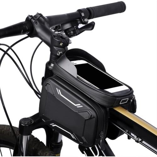 MTB Bike Bags Front Frame Road Bicycle Bike Bag Cycling Accessories Waterproof Rainproof Potable Screen Touch Top Tube Phone Bag