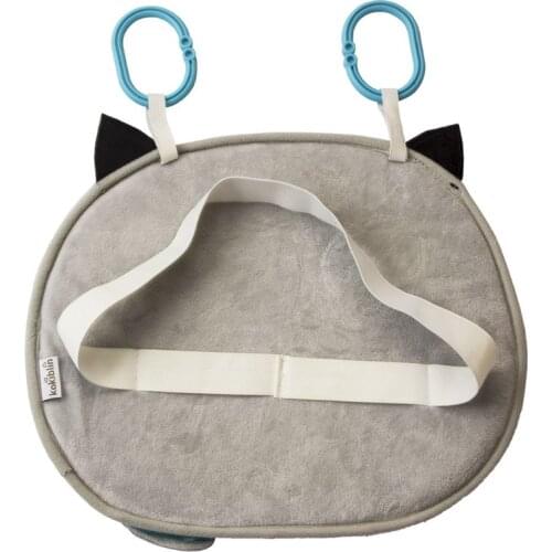 W3JF Car Baby Rearview Mirror Wide View Rear Adjustable Safety Seat Back Mirrors Infants Cartoon Toy