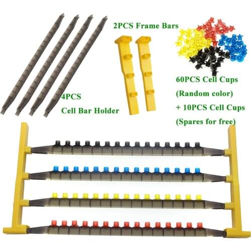 1SET New Queen Rearing Kit Plastic Beehive Cultivating Frame Nest Larva Bee Tool Supplies Beekeeping Cup Cell Holder Apiculture