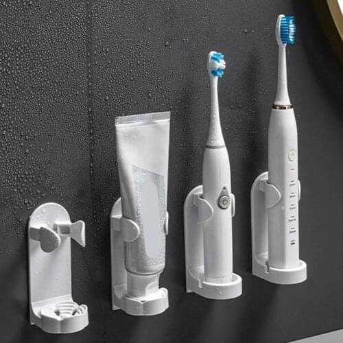 1Pcs Electric Toothbrush Holder Traceless Toothbrush Stand Rack Wall-Mounted Toothbrush Holder Bathroom Organizer Accessories