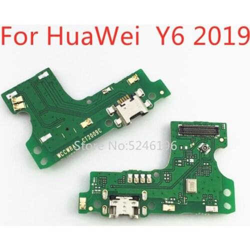 1pcs Applicable to For Huawei Y6 (2019) Y7 (2019) USB charging port charger base connector soft cable Replacement of parts