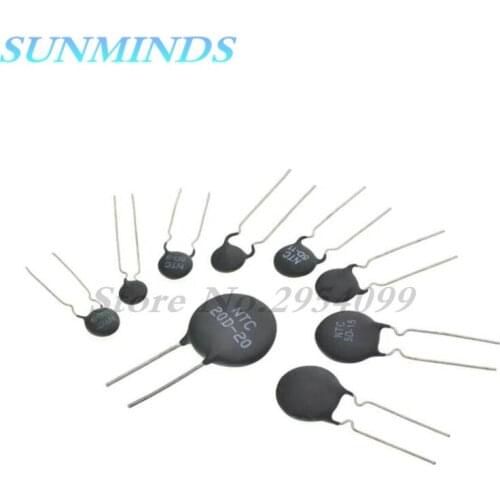 10pcs Thermal Resistor NTC 5D-7 5D-9 5D-11 5D-15 8D-20 10D-9 10D-11 10D-13 10D-15 10D-20 47D-15 8D-11 10D-7 33D-7 MF11-10