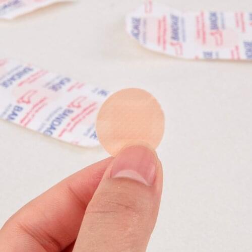 100pcs/lot Round Waterproof Woundplast Band Aid Outdoor Sports Hemostasis Medical Tape First Aid Bandage Bandaid