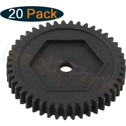 20 Pieces 45T M0.8 Steel Metal Spur Gear 8053 for Traxxas TRX4 TRX-4 RC Crawler Car Spare Parts,Compatible with 32-Pitch