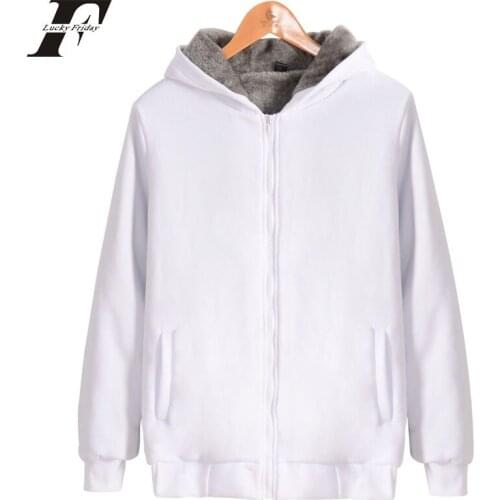 2017 Solid Color Winter moletom masculino Brand Hoodies sweatshirts men/women Zipper streetwear Thick Warm tracksuit plus size