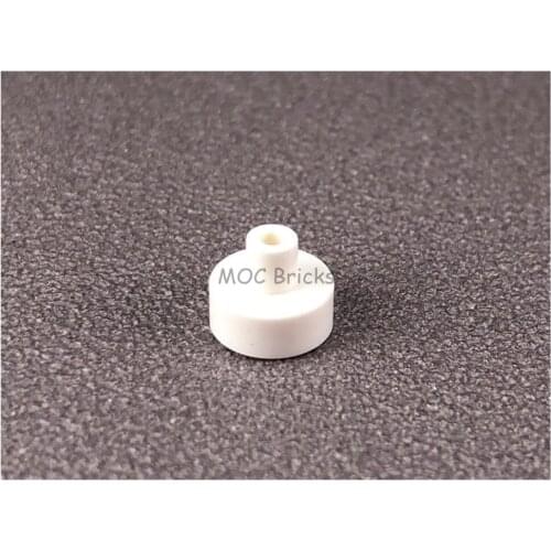 50pcs/lot MOC Bricks Tile Round 1 x 1 with Bar and Pin Holder 20482 Building Blocks Parts DIY Educational Tech Parts Toys