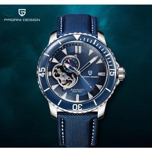 2021 new Tourbillon PAGANI DESIGN automatic watch men mechanical wrist watch men NH39 20Bar dive Luminous Clock man Reloj Hombre