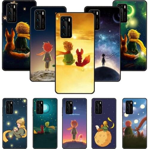 Phone Case For Huawei P20 P30 P40 P Smart Z + P10 Mate 30 10 20 Lite Pro Black Cover Shell Fashion Bumper Cute Le Petit Prince
