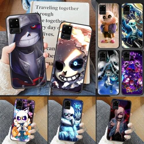 Undertale Sans game Phone case For Samsung Galaxy Note 4 8 9 10 20 S8 S9 S10 S10E S20 Plus UITRA Ultra black soft coque fashion